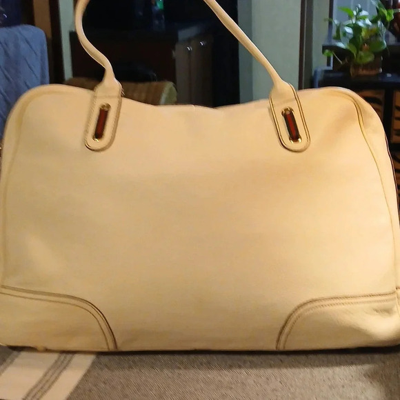 Gucci tote bag Sherry Line White Leather - Picture 3 of 16